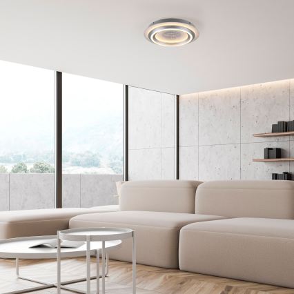 JUST LIGHT. 15089-21 - LED lubinis šviestuvas CICHIO LED/36W/230V Ø 40 cm, matinis chromas