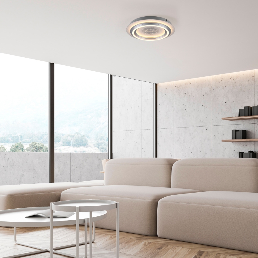 JUST LIGHT. 15089-21 - LED lubinis šviestuvas CICHIO LED/36W/230V Ø 40 cm, matinis chromas