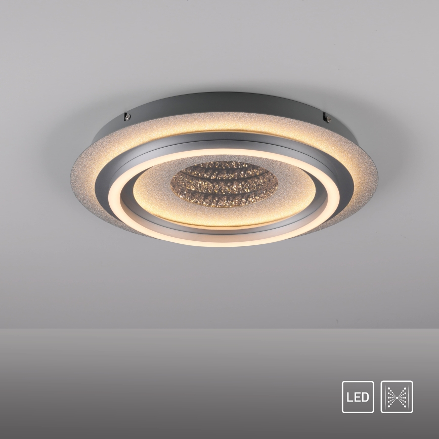 JUST LIGHT. 15089-21 - LED lubinis šviestuvas CICHIO LED/36W/230V Ø 40 cm, matinis chromas