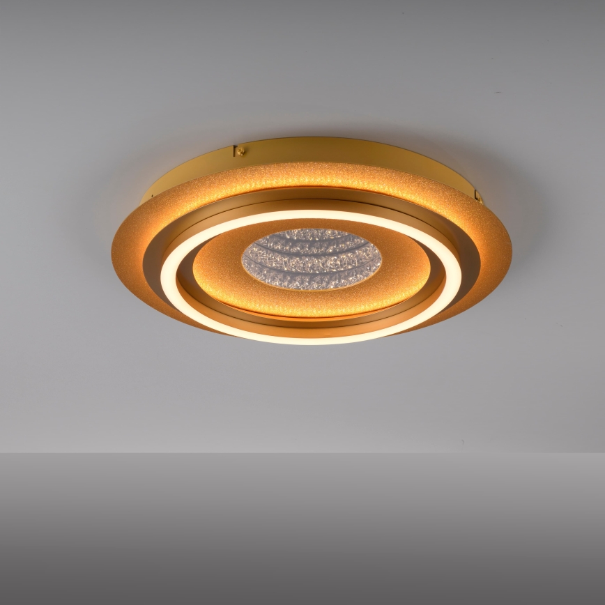 JUST LIGHT. 15089-60 - LED lubinis šviestuvas CICHIO LED/36W/230V, skersmuo 40 cm, aukso spalvos