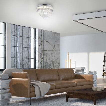 JUST LIGHT. 15092-17 - LED lubinis šviestuvas KULUNKA LED/33W/230V skersmuo 38 cm blizgus chromas