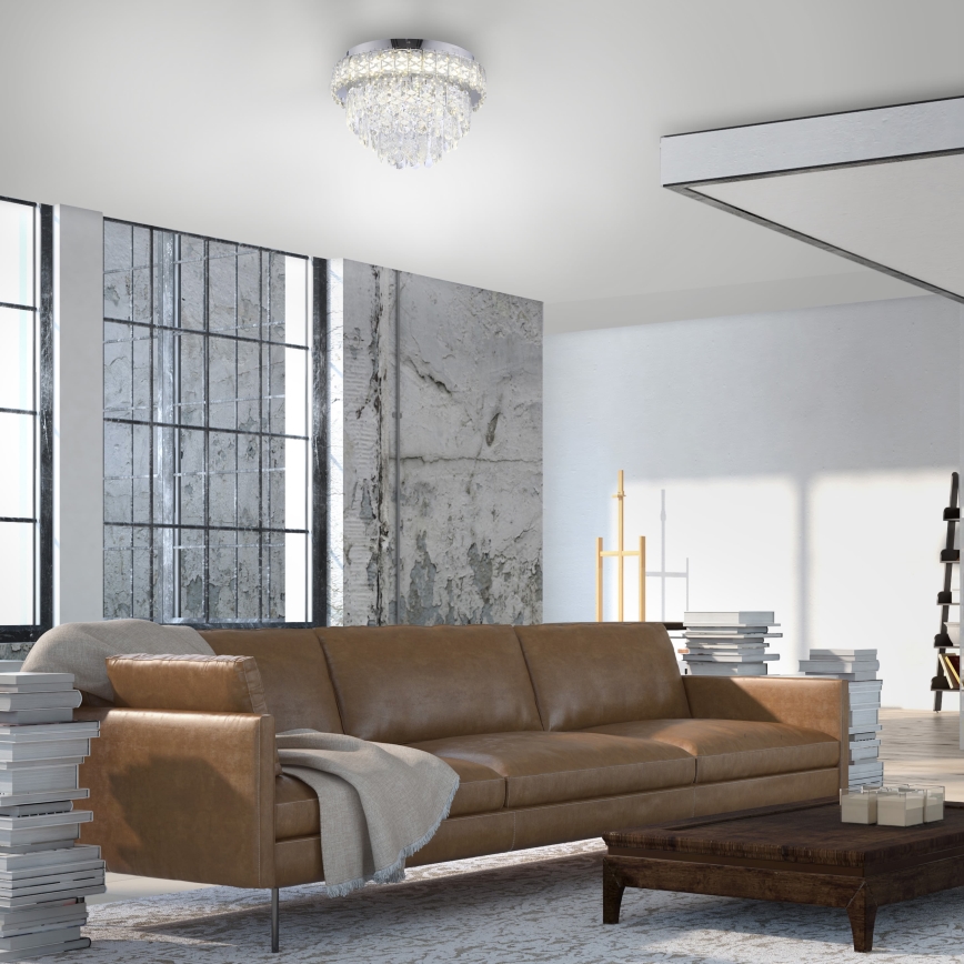 JUST LIGHT. 15092-17 - LED lubinis šviestuvas KULUNKA LED/33W/230V skersmuo 38 cm blizgus chromas
