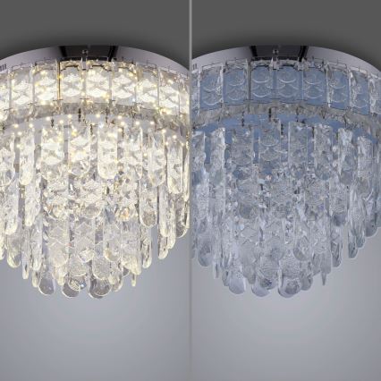 JUST LIGHT. 15092-17 - LED lubinis šviestuvas KULUNKA LED/33W/230V skersmuo 38 cm blizgus chromas
