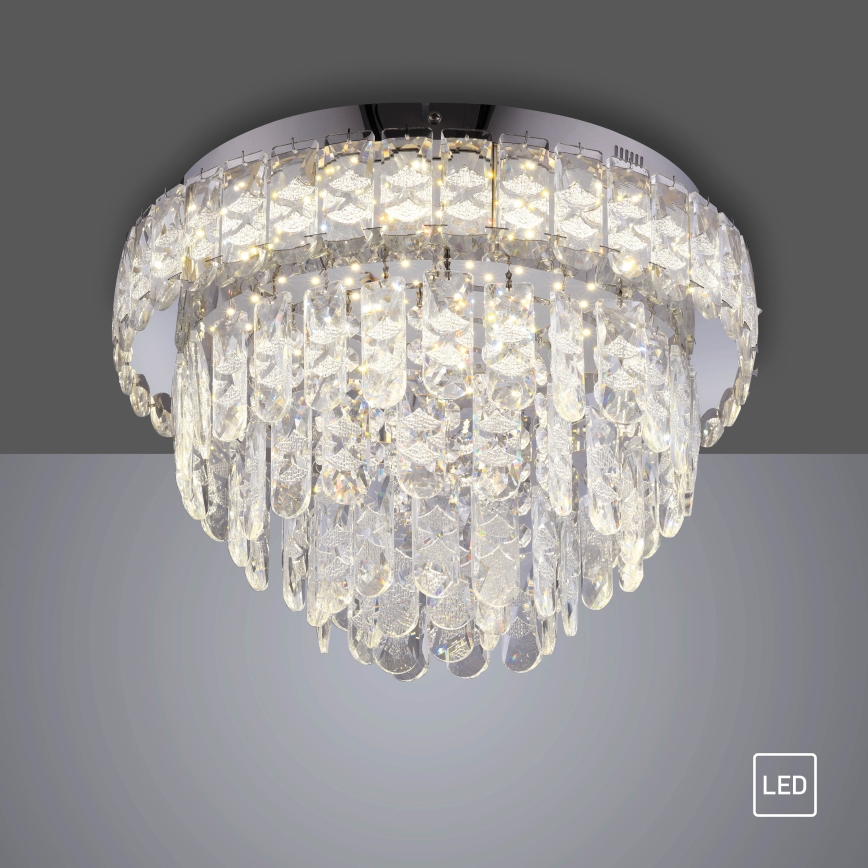 JUST LIGHT. 15092-17 - LED lubinis šviestuvas KULUNKA LED/33W/230V skersmuo 38 cm blizgus chromas