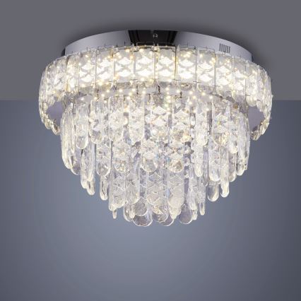JUST LIGHT. 15092-17 - LED lubinis šviestuvas KULUNKA LED/33W/230V skersmuo 38 cm blizgus chromas