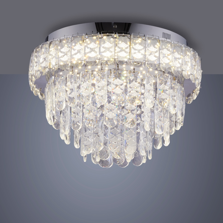 JUST LIGHT. 15092-17 - LED lubinis šviestuvas KULUNKA LED/33W/230V skersmuo 38 cm blizgus chromas