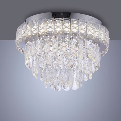 JUST LIGHT. 15092-17 - LED lubinis šviestuvas KULUNKA LED/33W/230V skersmuo 38 cm blizgus chromas