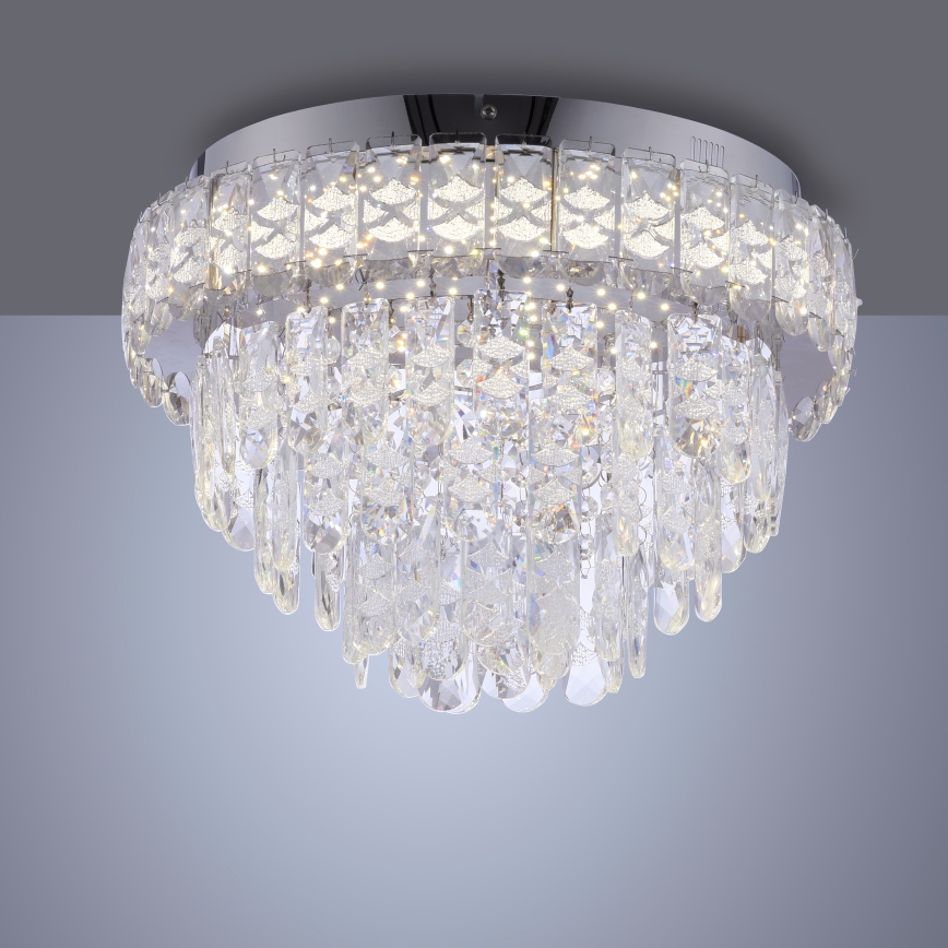 JUST LIGHT. 15092-17 - LED lubinis šviestuvas KULUNKA LED/33W/230V skersmuo 38 cm blizgus chromas