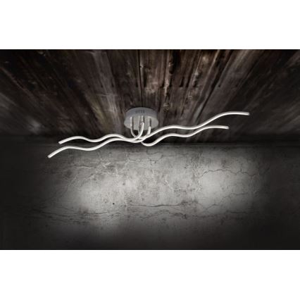JUST LIGHT. 15126-55 - LED Ant pagrindo montuojamas sietynas WAVE LED/29,4W/230V matinis chromas
