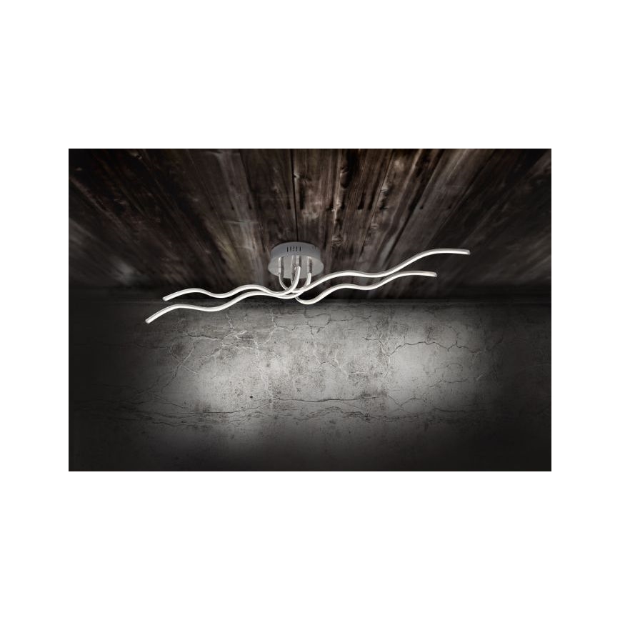 JUST LIGHT. 15126-55 - LED Ant pagrindo montuojamas sietynas WAVE LED/29,4W/230V matinis chromas