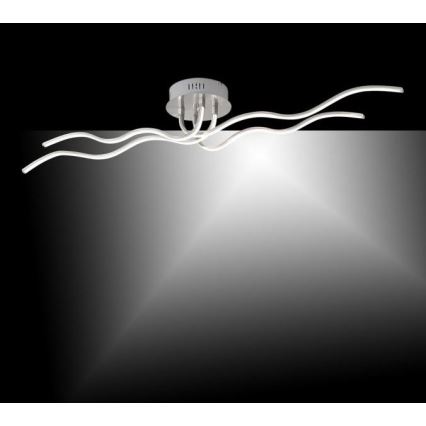 JUST LIGHT. 15126-55 - LED Ant pagrindo montuojamas sietynas WAVE LED/29,4W/230V matinis chromas