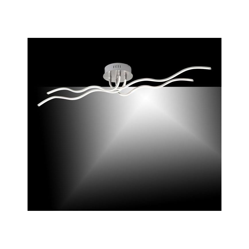 JUST LIGHT. 15126-55 - LED Ant pagrindo montuojamas sietynas WAVE LED/29,4W/230V matinis chromas