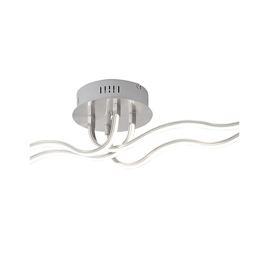 JUST LIGHT. 15126-55 - LED Ant pagrindo montuojamas sietynas WAVE LED/29,4W/230V matinis chromas