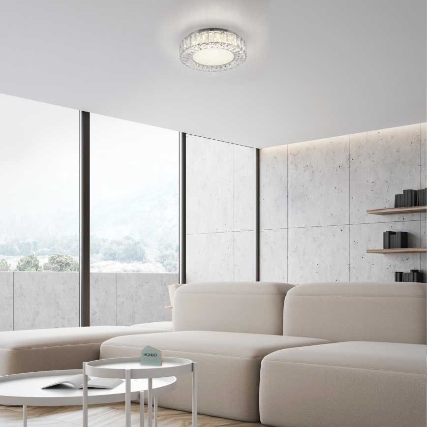 JUST LIGHT. 15221-17 - LED lubinis šviestuvas KULUNKA LED/32W/230V skersmuo 37 cm blizgus chromas