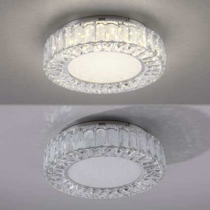 JUST LIGHT. 15221-17 - LED lubinis šviestuvas KULUNKA LED/32W/230V skersmuo 37 cm blizgus chromas