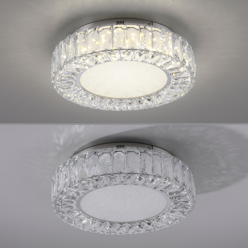 JUST LIGHT. 15221-17 - LED lubinis šviestuvas KULUNKA LED/32W/230V skersmuo 37 cm blizgus chromas