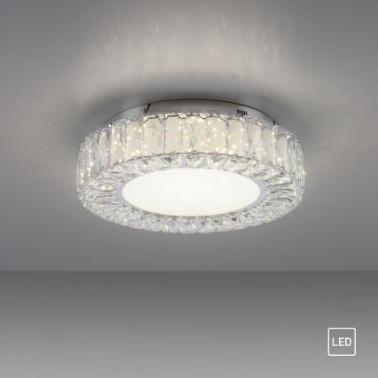 JUST LIGHT. 15221-17 - LED lubinis šviestuvas KULUNKA LED/32W/230V skersmuo 37 cm blizgus chromas