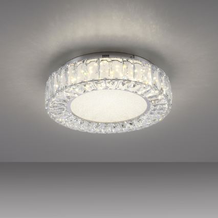 JUST LIGHT. 15221-17 - LED lubinis šviestuvas KULUNKA LED/32W/230V skersmuo 37 cm blizgus chromas