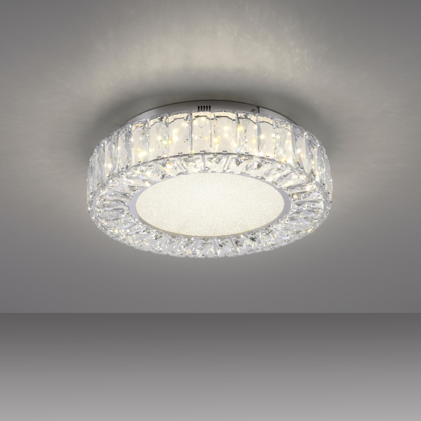JUST LIGHT. 15221-17 - LED lubinis šviestuvas KULUNKA LED/32W/230V skersmuo 37 cm blizgus chromas