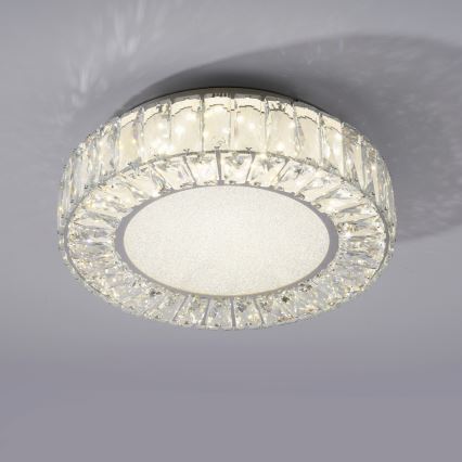 JUST LIGHT. 15221-17 - LED lubinis šviestuvas KULUNKA LED/32W/230V skersmuo 37 cm blizgus chromas