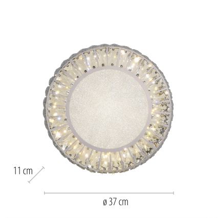 JUST LIGHT. 15221-17 - LED lubinis šviestuvas KULUNKA LED/32W/230V skersmuo 37 cm blizgus chromas