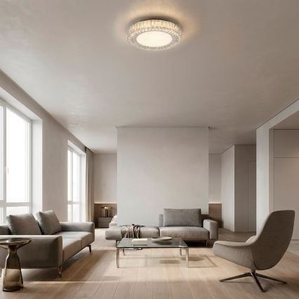 JUST LIGHT. 15222-17 - LED lubinis šviestuvas KULUNKA LED/46W/230V, skersmuo 50 cm, blizgus chromas