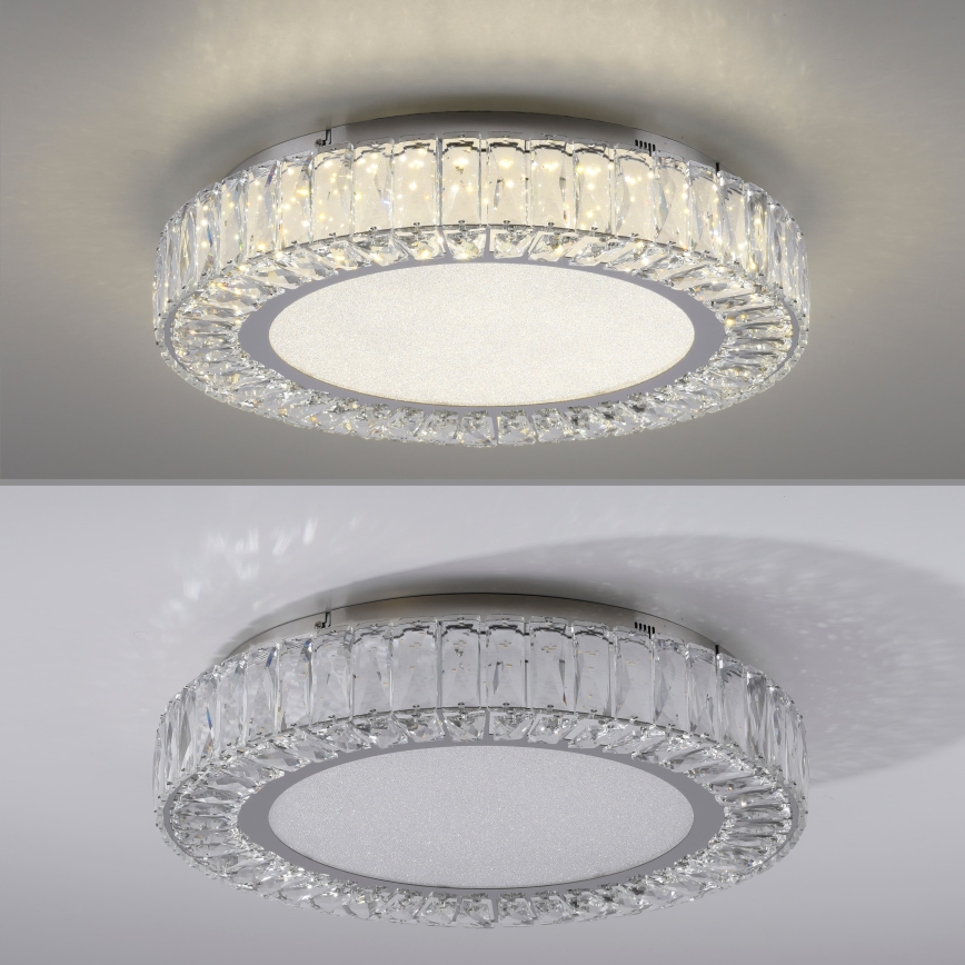 JUST LIGHT. 15222-17 - LED lubinis šviestuvas KULUNKA LED/46W/230V, skersmuo 50 cm, blizgus chromas