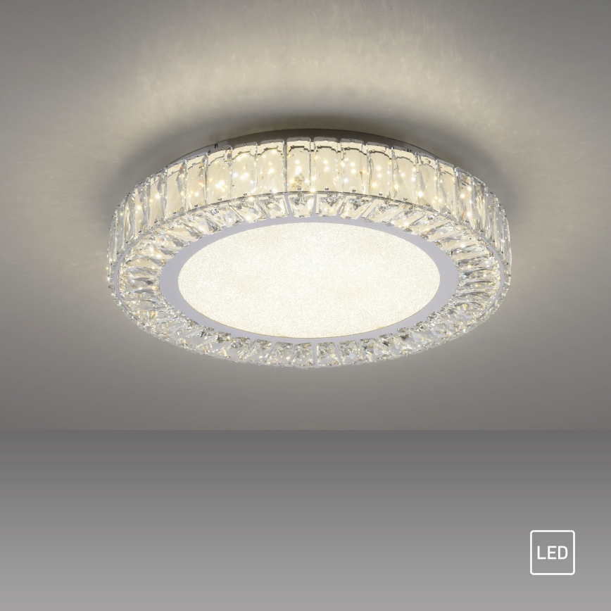 JUST LIGHT. 15222-17 - LED lubinis šviestuvas KULUNKA LED/46W/230V, skersmuo 50 cm, blizgus chromas