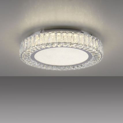 JUST LIGHT. 15222-17 - LED lubinis šviestuvas KULUNKA LED/46W/230V, skersmuo 50 cm, blizgus chromas