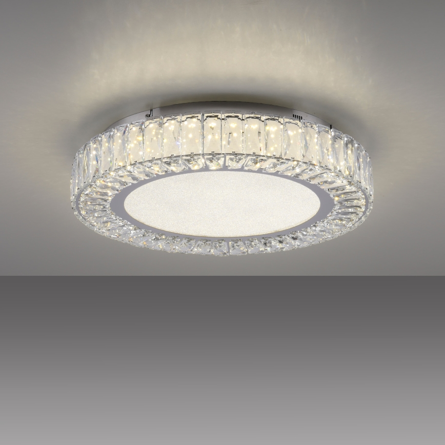 JUST LIGHT. 15222-17 - LED lubinis šviestuvas KULUNKA LED/46W/230V, skersmuo 50 cm, blizgus chromas