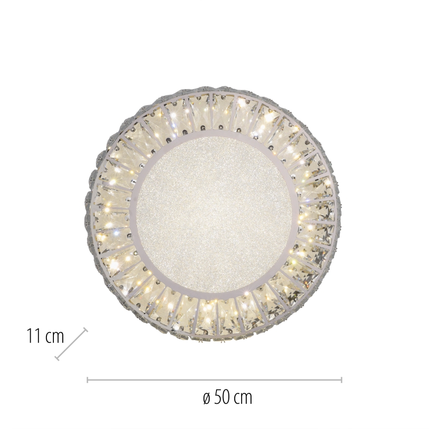 JUST LIGHT. 15222-17 - LED lubinis šviestuvas KULUNKA LED/46W/230V, skersmuo 50 cm, blizgus chromas