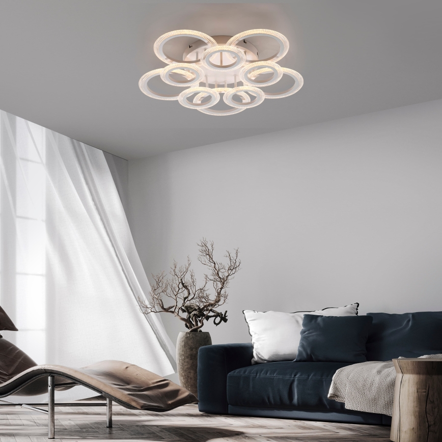 JUST LIGHT. 15268-16 - LED lubinis šviestuvas CRYSTALLO LED/48,5W/230V skersmuo 68,6 cm baltas