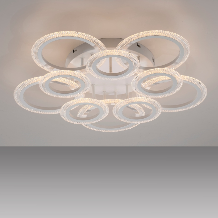 JUST LIGHT. 15268-16 - LED lubinis šviestuvas CRYSTALLO LED/48,5W/230V skersmuo 68,6 cm baltas