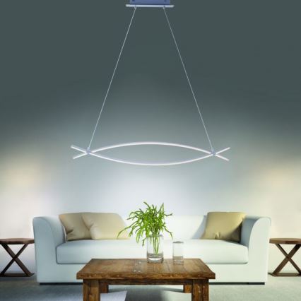 JUST LIGHT. 15382-55 - LED Pakabinamas sietynas MAJA 2xLED/8,4W/230V matinis chromas
