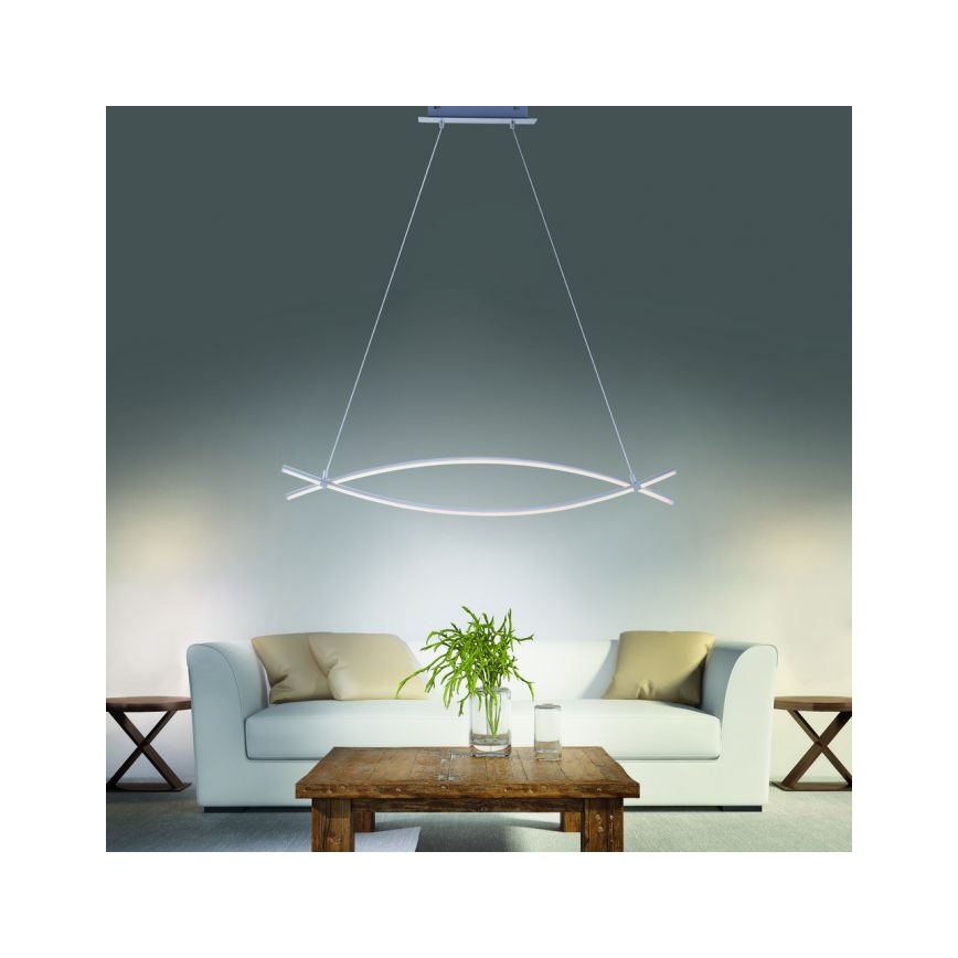 JUST LIGHT. 15382-55 - LED Pakabinamas sietynas MAJA 2xLED/8,4W/230V matinis chromas