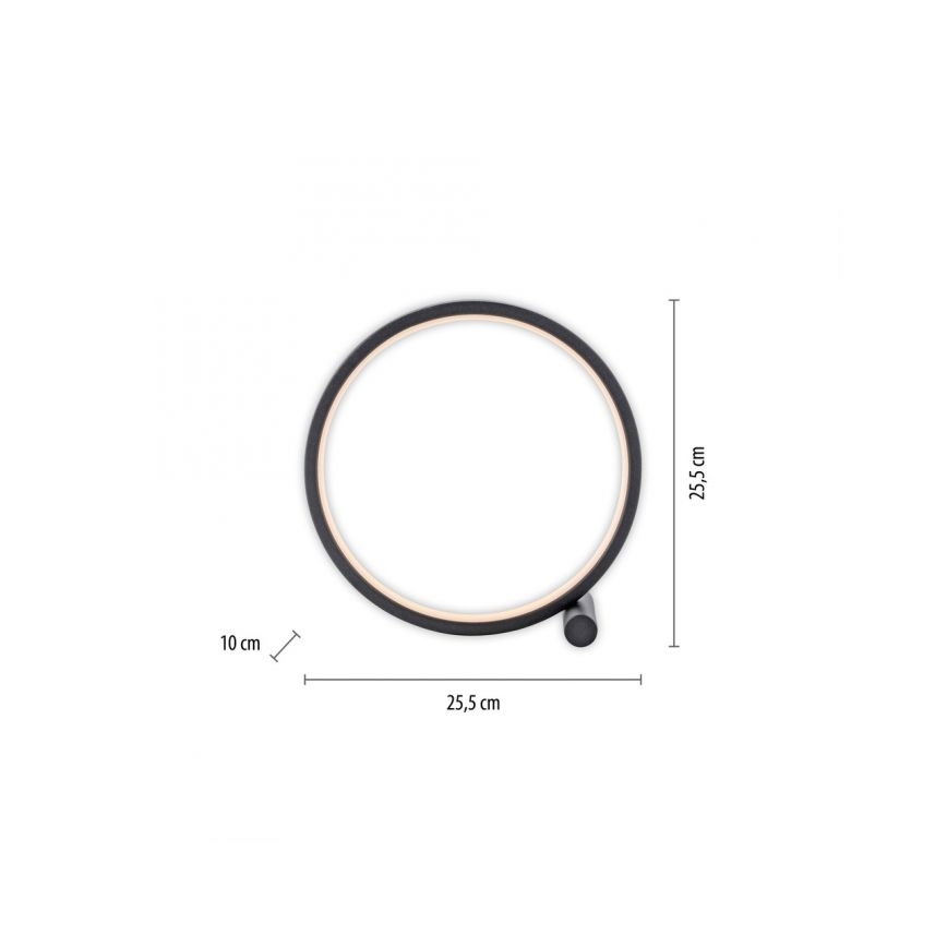 JUST LIGHT. 15395-18 - LED stalinis šviestuvas MINI RITUS LED/10,5W/230V juoda