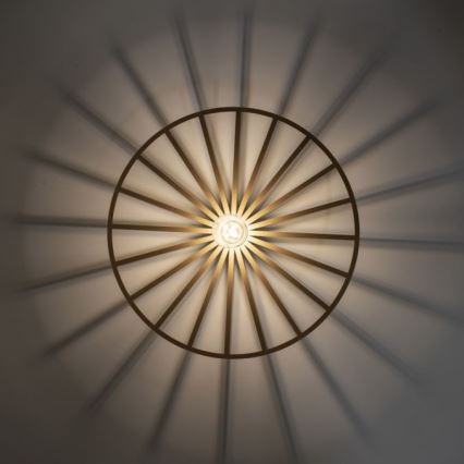 JUST LIGHT. 15636-60 - Lubinis šviestuvas SPIKE 1xE27/40W/230V diametras 50 cm žalvaris
