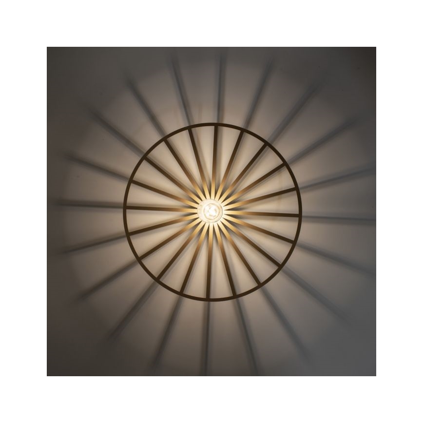 JUST LIGHT. 15636-60 - Lubinis šviestuvas SPIKE 1xE27/40W/230V diametras 50 cm žalvaris