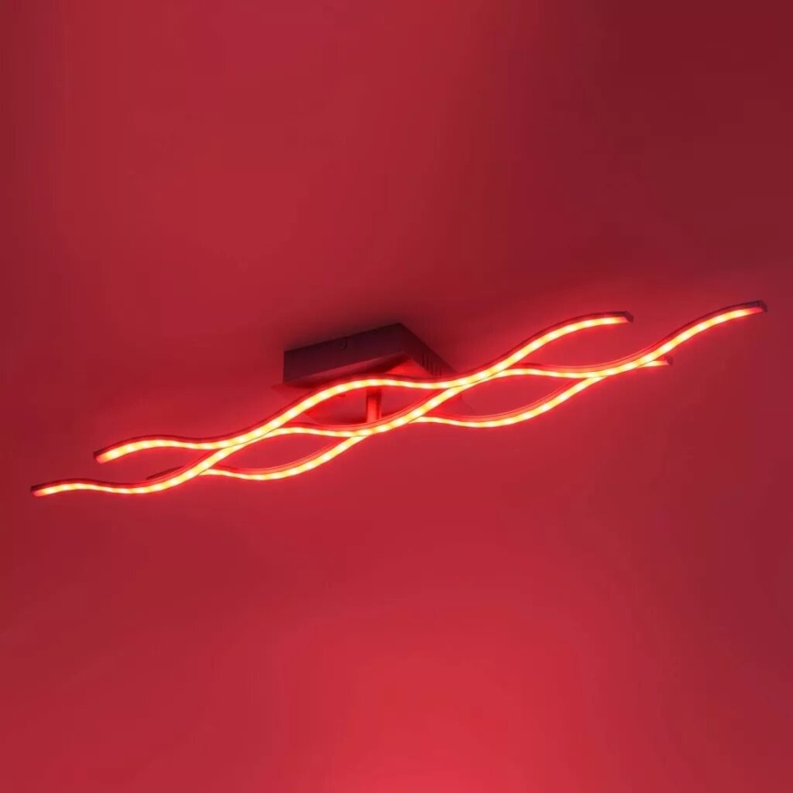 JUST LIGHT. 16266-55 - LED RGB pritemdomas lubinis šviestuvas LOLA WAVE LED/30W/230V 2700-5000K + nuotolinio valdymo pultas