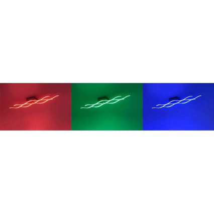 JUST LIGHT. 16266-55 - LED RGB pritemdomas lubinis šviestuvas LOLA WAVE LED/30W/230V 2700-5000K + nuotolinio valdymo pultas