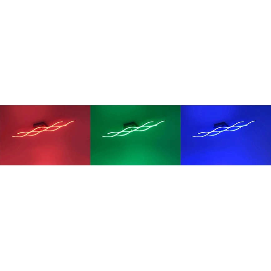 JUST LIGHT. 16266-55 - LED RGB pritemdomas lubinis šviestuvas LOLA WAVE LED/30W/230V 2700-5000K + nuotolinio valdymo pultas