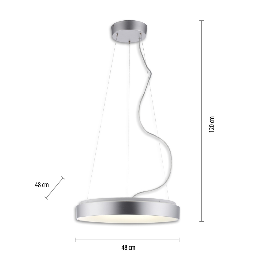 JUST LIGHT. 17075-21 - LED Reguliuojamas pakabinamas sietynas KETO ANIKA LED/26,5W/230V 2700-5000K + nuotolinio valdymo pultas