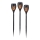 JUST LIGHT. 19106-18-3 - RINKINYS 3x LED Saulės šviestuvas FACKEL LED/0,24W/1,2V 200 mAh IP44 juodas