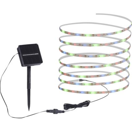 JUST LIGHT. 19971-18 - LED RGB saulės juosta TEANIA LED/3,7V 5 m 1200 mAh IP44 juoda