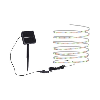 JUST LIGHT. 19971-18 - LED RGB saulės juosta TEANIA LED/3,7V 5 m 1200 mAh IP44 juoda