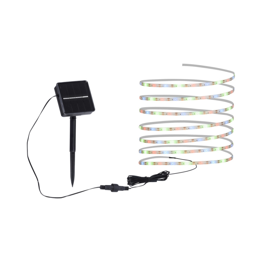 JUST LIGHT. 19971-18 - LED RGB saulės juosta TEANIA LED/3,7V 5 m 1200 mAh IP44 juoda