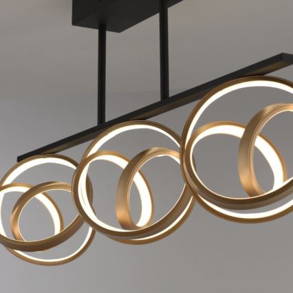 JUST LIGHT. 6245-18 - LED Pritemdomas tvirtinamas sietynas LOOP 3xLED/11W/230V 2700-5000K + nuotolinio valdymo pultas