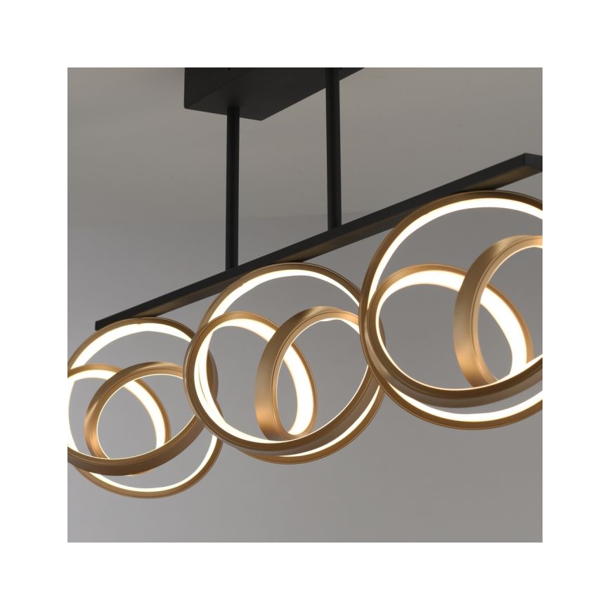 JUST LIGHT. 6245-18 - LED Pritemdomas tvirtinamas sietynas LOOP 3xLED/11W/230V 2700-5000K + nuotolinio valdymo pultas