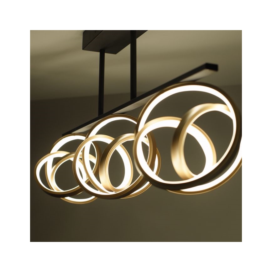 JUST LIGHT. 6245-18 - LED Pritemdomas tvirtinamas sietynas LOOP 3xLED/11W/230V 2700-5000K + nuotolinio valdymo pultas