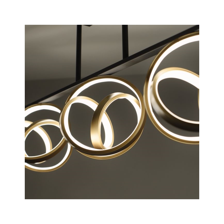 JUST LIGHT. 6245-18 - LED Pritemdomas tvirtinamas sietynas LOOP 3xLED/11W/230V 2700-5000K + nuotolinio valdymo pultas